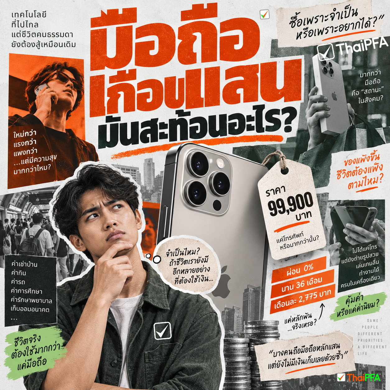 มือถือแตะแสนแล้ว…เรากำลังซื้อเทคโนโลยี หรือซื้อสถานะทางสังคม?
