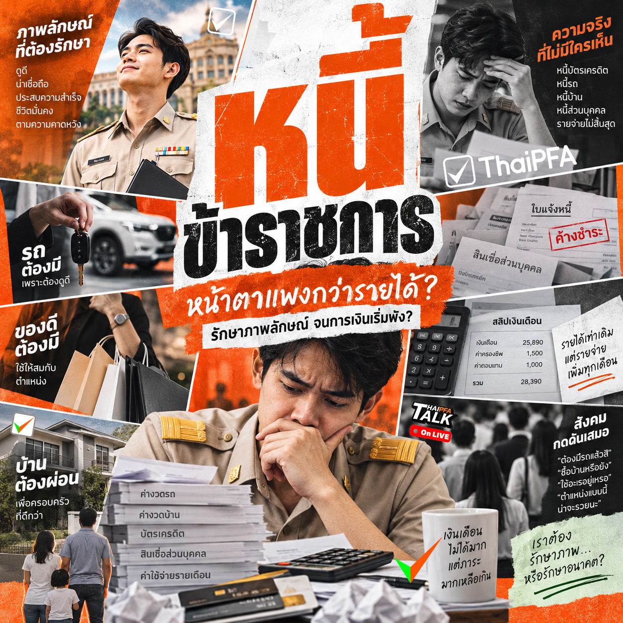 สาเหตุที่ข้าราชการไทยเป็นหนี้ เพราะอะไร